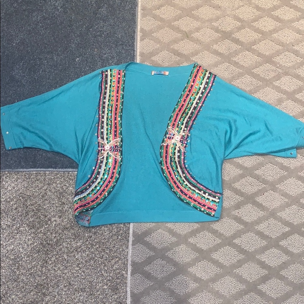 Splurge Sequin Cardigan Women size M/L